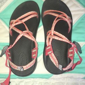 Pink chacos